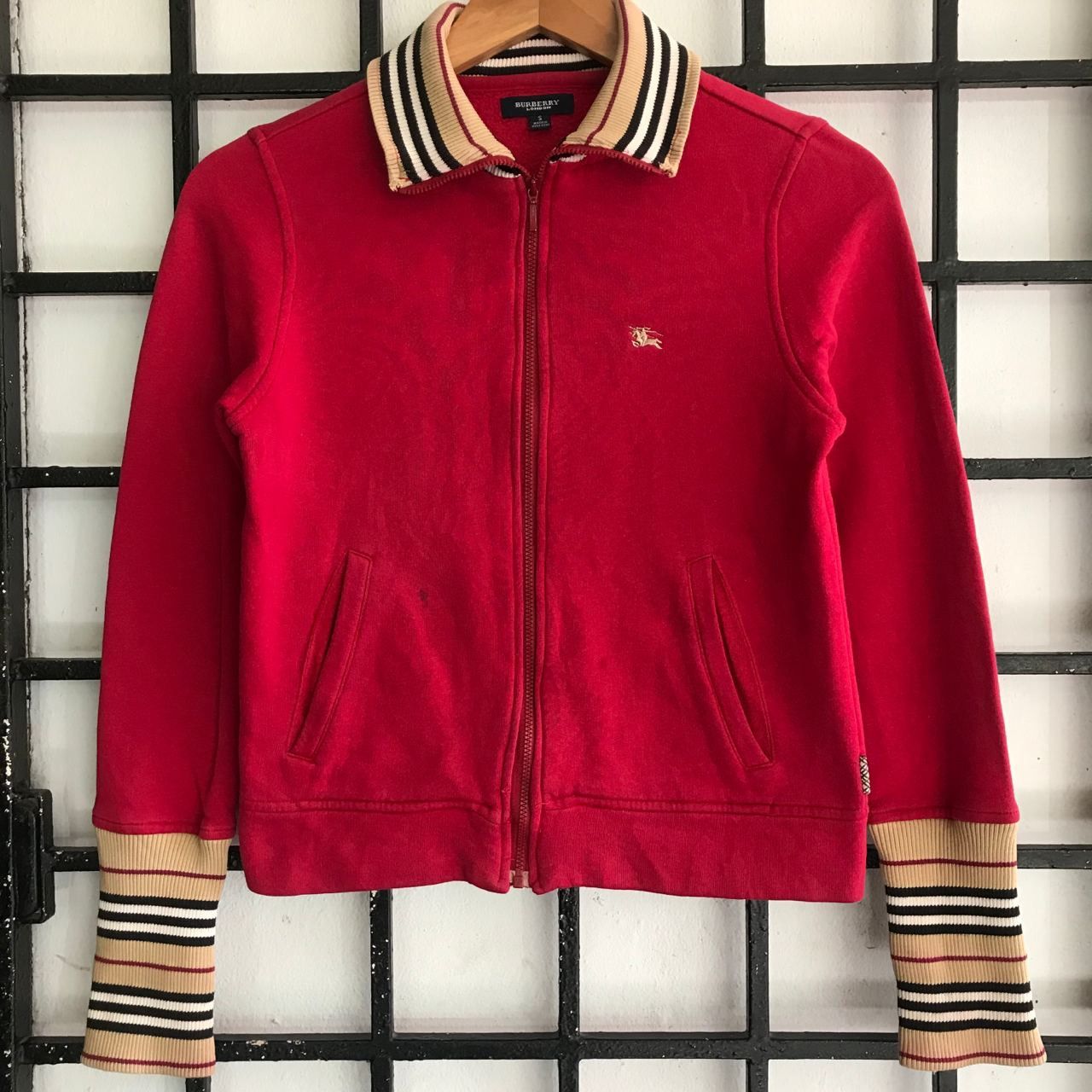 Burberry 💣 OFFER Vtg BURBERRY LONDON Nova Check Zipper Jacket Size XS / US 0-2 / IT 36-38 - 1 Thumbnail