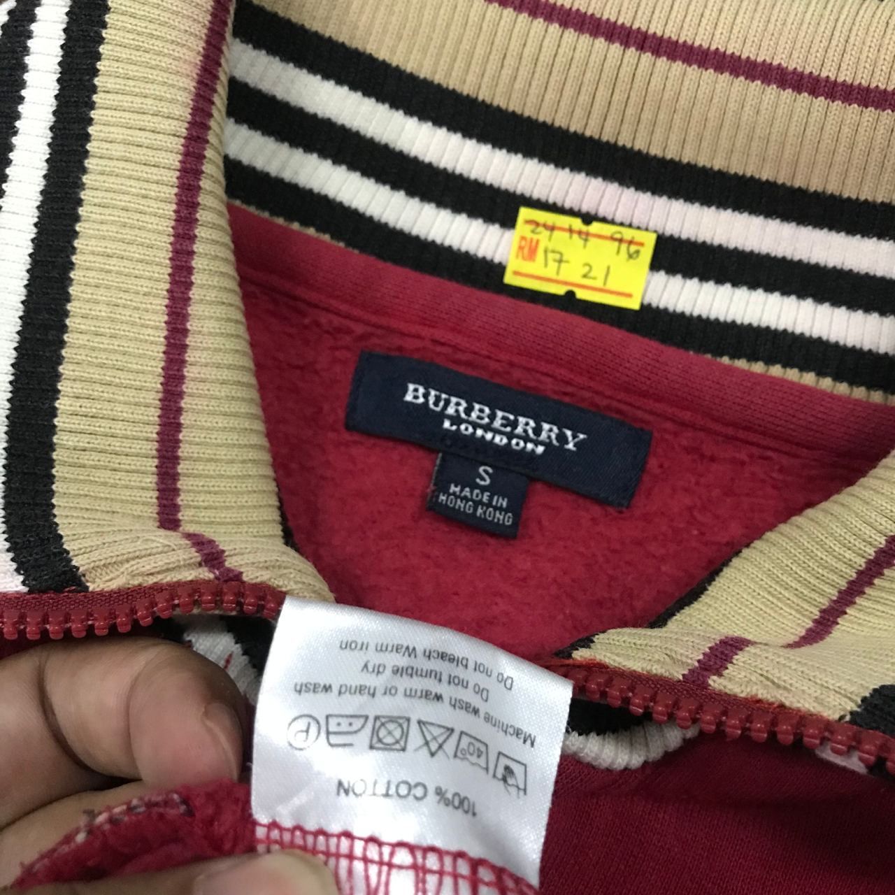 Burberry 💣 OFFER Vtg BURBERRY LONDON Nova Check Zipper Jacket Size XS / US 0-2 / IT 36-38 - 6 Thumbnail