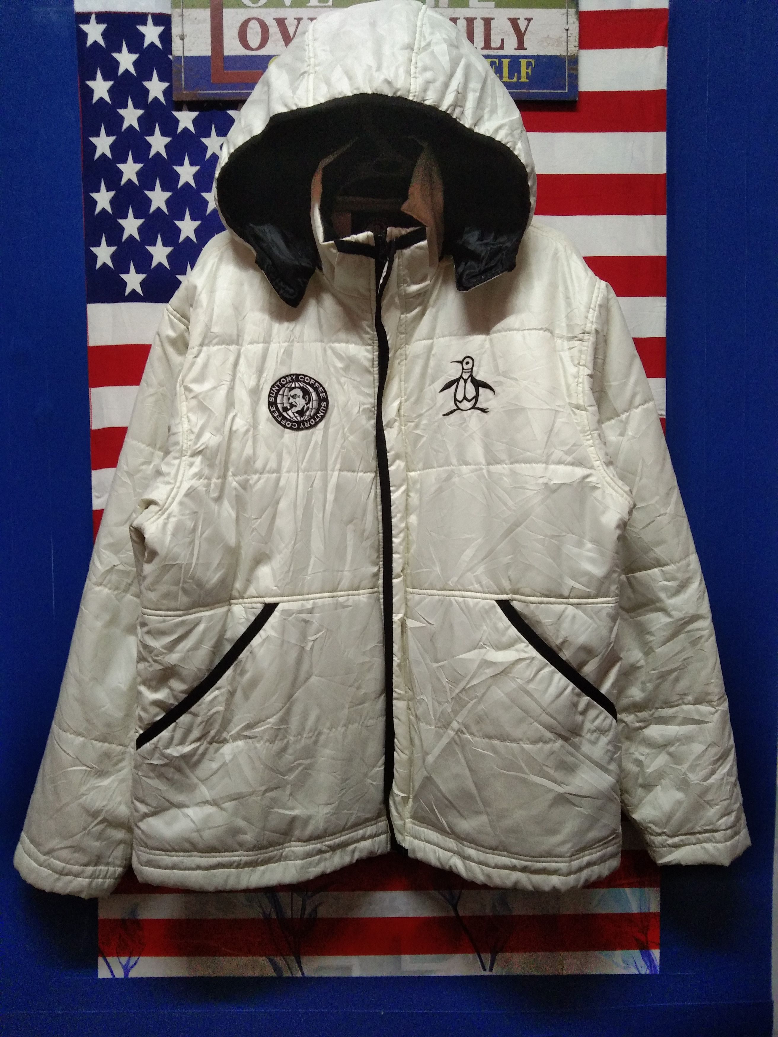 Japanese Brand Suntory Coffee x Musingwear Winter Jacket Hoodie Size US L / EU 52-54 / 3 - 1 Thumbnail