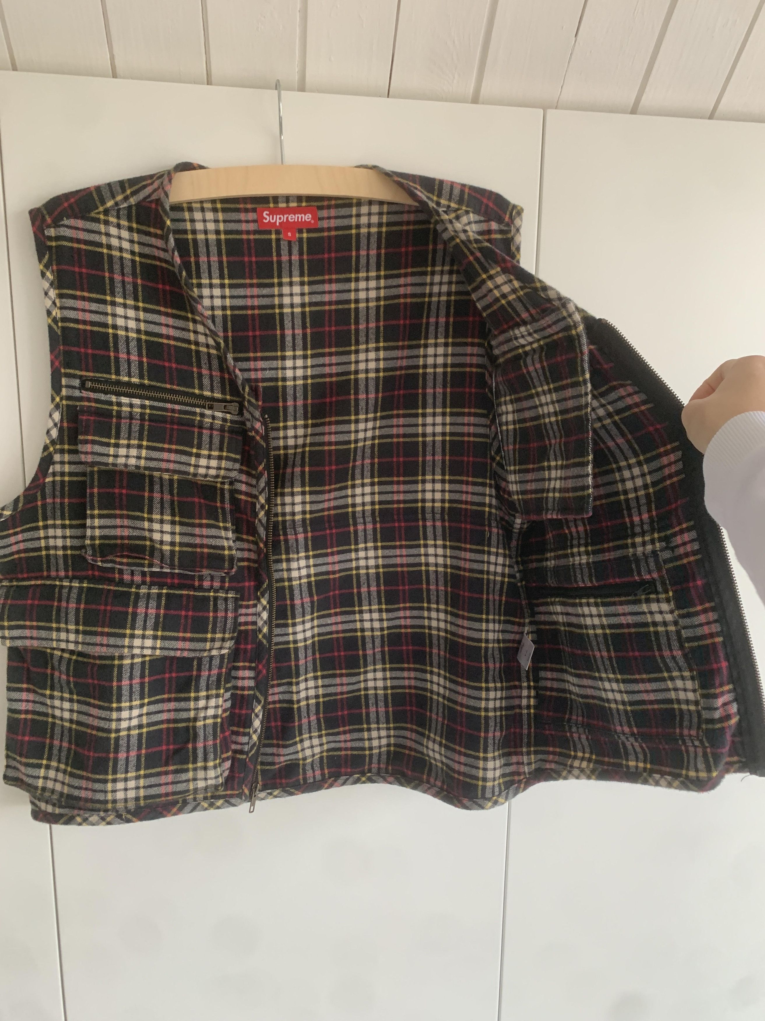 Supreme Supreme tartan flannel cargo vest black Size US S / EU 44-46 / 1 - 4 Thumbnail