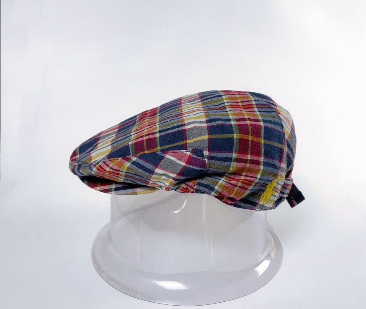 Polo Ralph Lauren Plaid Classic Flat Cap Hat Peaked Cap