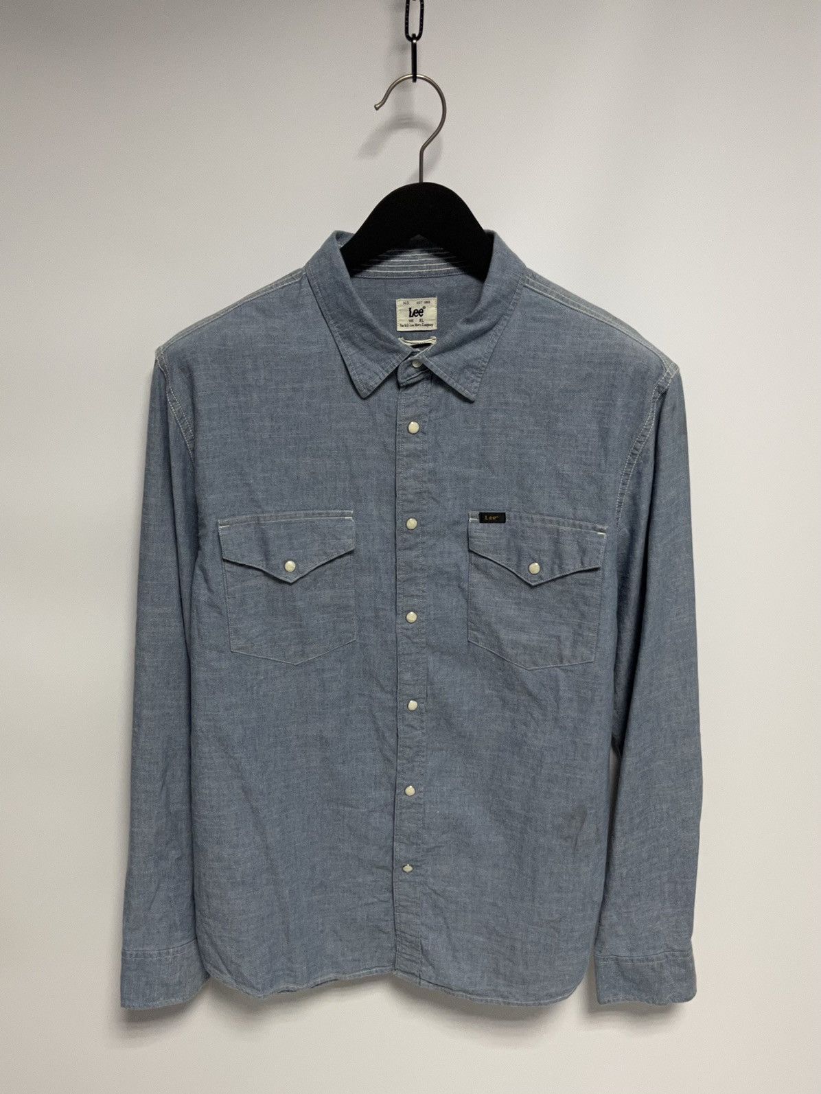 Vintage Lee Denim Shirt Long Sleeve Vintage | Grailed