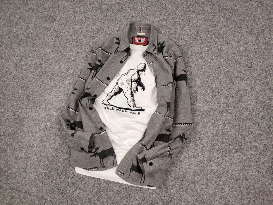 Flannel Vintage Flannel Shirt Deer pattern Made in Usa Travis Scott Size US S / EU 44-46 / 1 - 3 Thumbnail