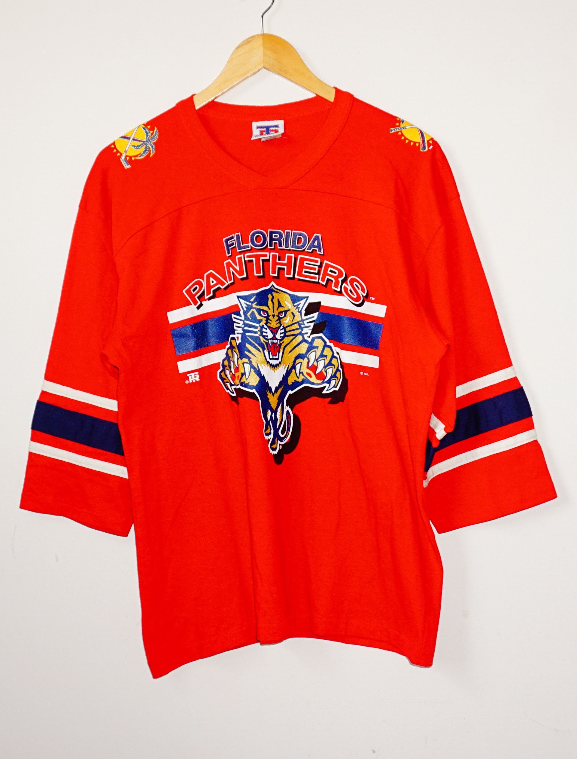 Ccm × NHL × Vintage Vintage 90s Florida panthers center ice