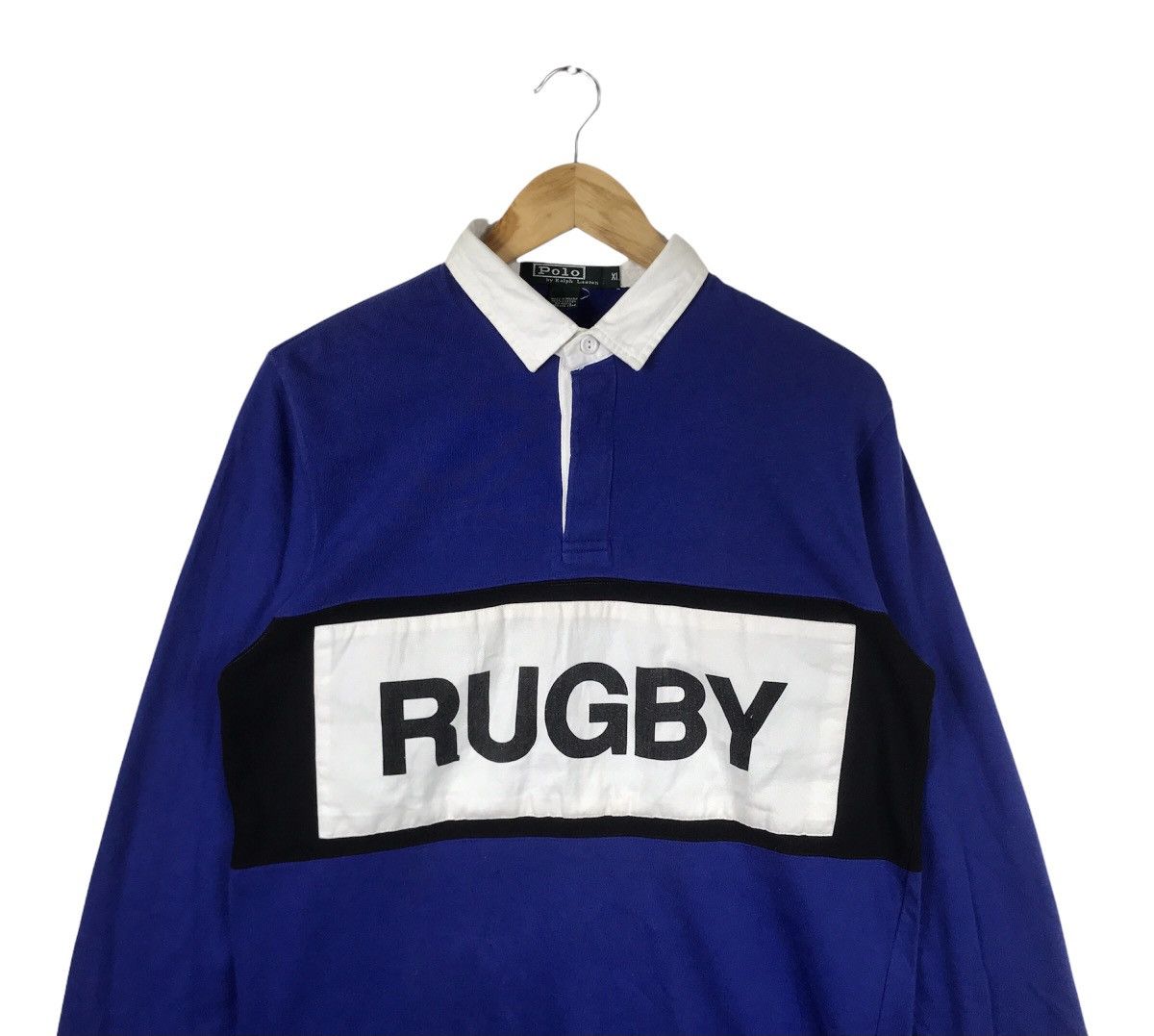 Polo Ralph Lauren Vintage Polo Ralph Lauren Polo Rugby Sweatshirt From Macau Size US XL / EU 56 / 4 - 2 Thumbnail