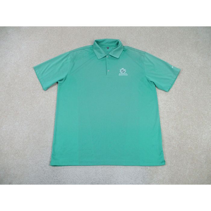 Nike Nike Golf Polo Shirt Adult Extra Large Green White Swoosh Logo ...