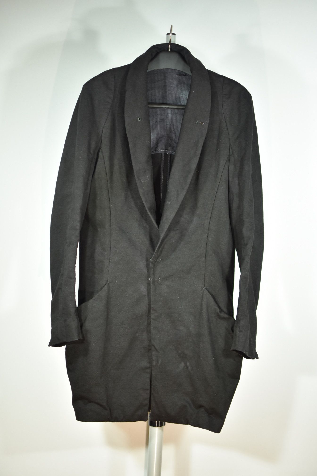 Individual Sentiments Charcoal Heavy Cotton Coat Size US M / EU 48-50 / 2 - 2 Thumbnail