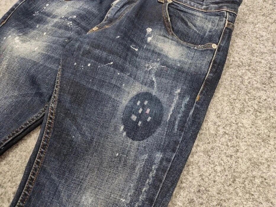 Dsquared2 Authentic Dsquared2 Slim Fit Jeans Distressed Blue Denim Size US 31 - 14 Thumbnail