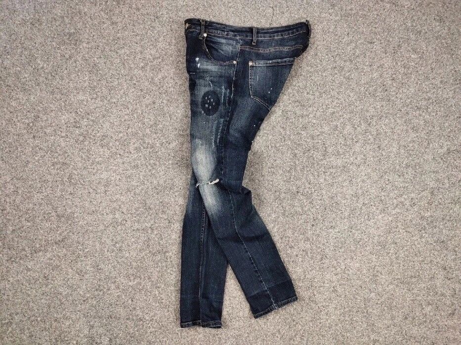 Dsquared2 Authentic Dsquared2 Slim Fit Jeans Distressed Blue Denim Size US 31 - 21 Thumbnail