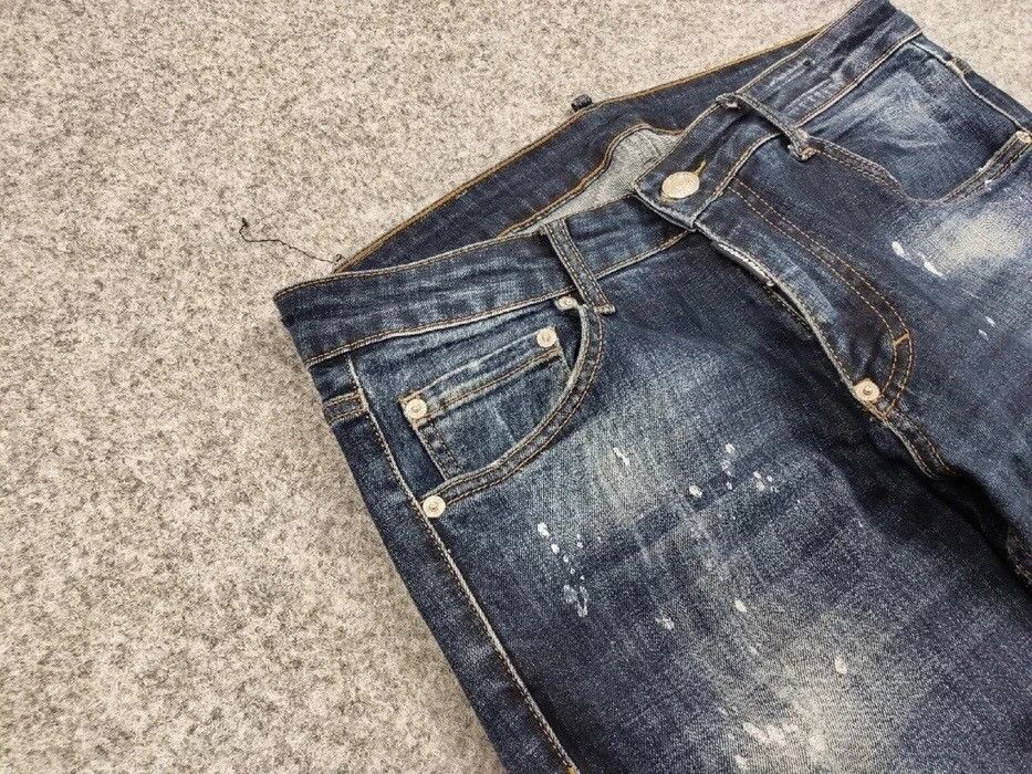 Dsquared2 Authentic Dsquared2 Slim Fit Jeans Distressed Blue Denim Size US 31 - 12 Thumbnail
