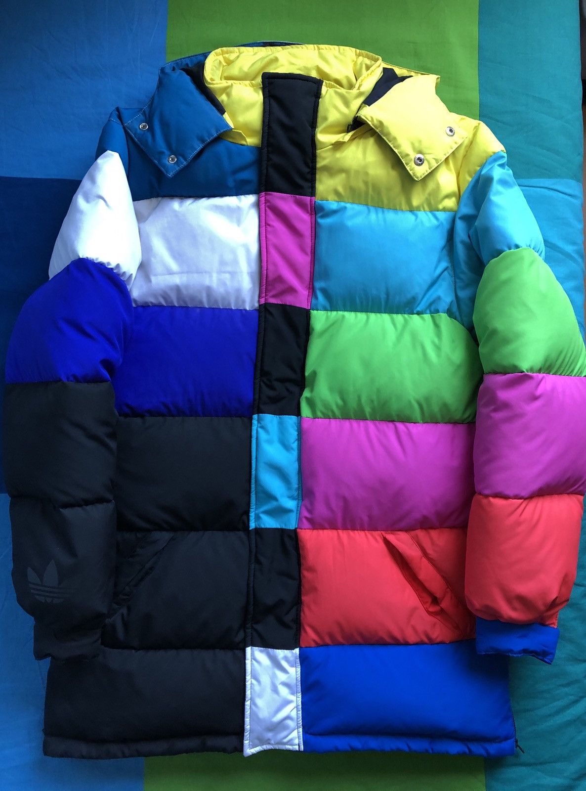 Adidas × Jeremy Scott Jeremy Scott TV Puffer Parka Jacket | Grailed