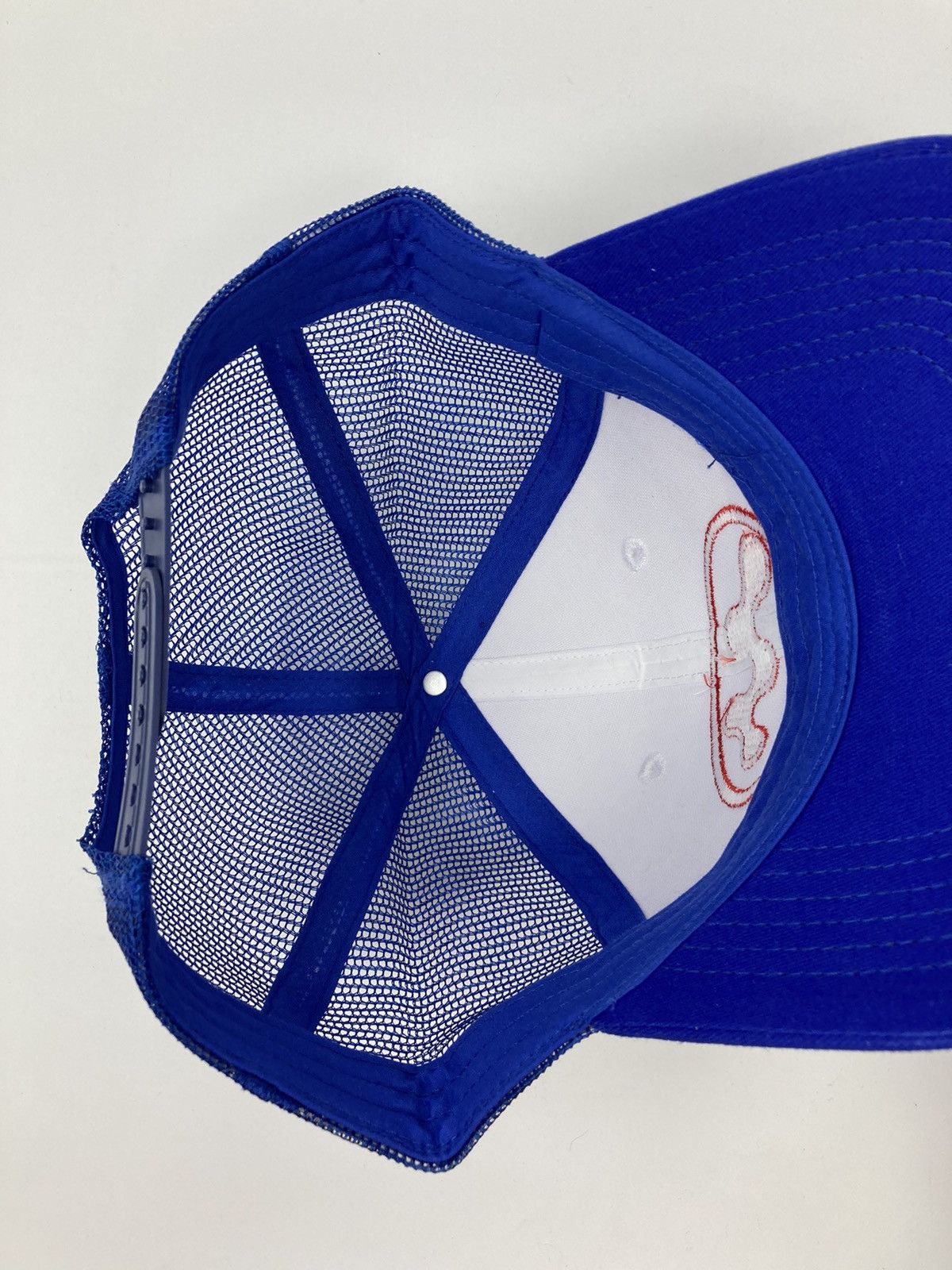 mowalola Puff Puff Trucker キャップ ブルー Mowalola Mowalola Puff Puff Trucker Hat Blue | Grailed