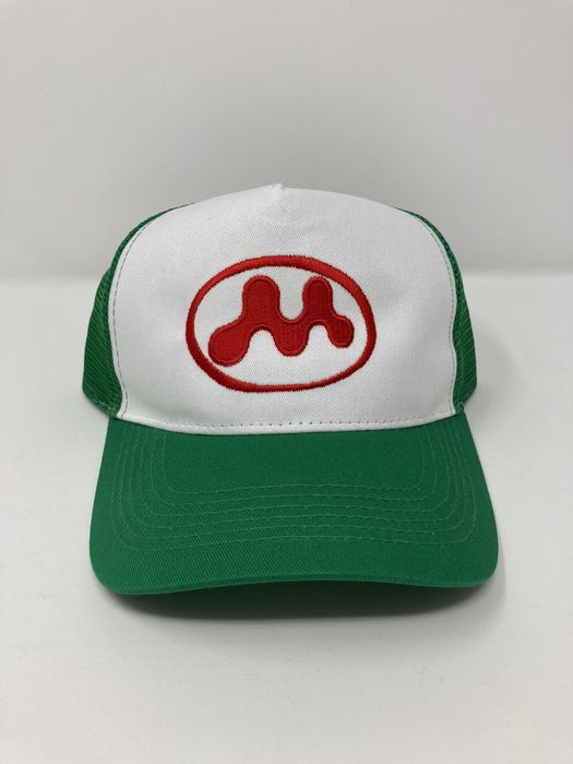 Mowalola Mowalola Puff Puff Trucker Hat Green | Grailed