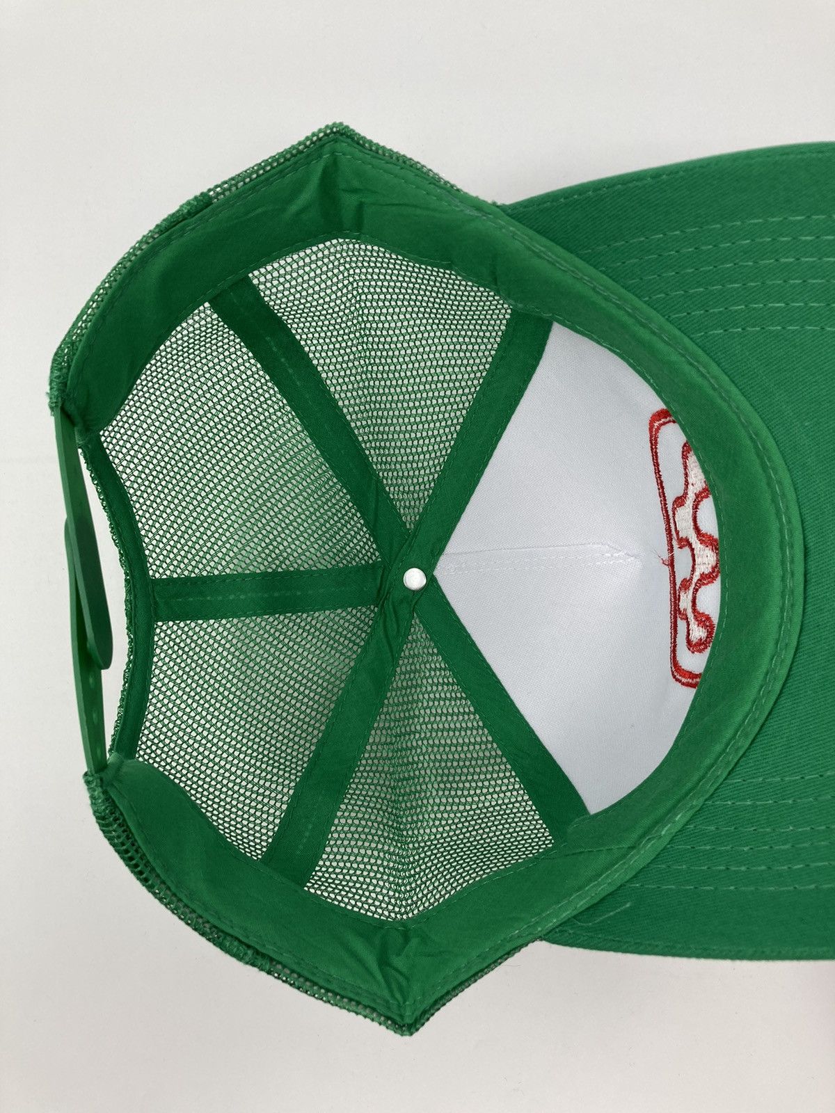 Mowalola Mowalola Puff Puff Trucker Hat Green | Grailed
