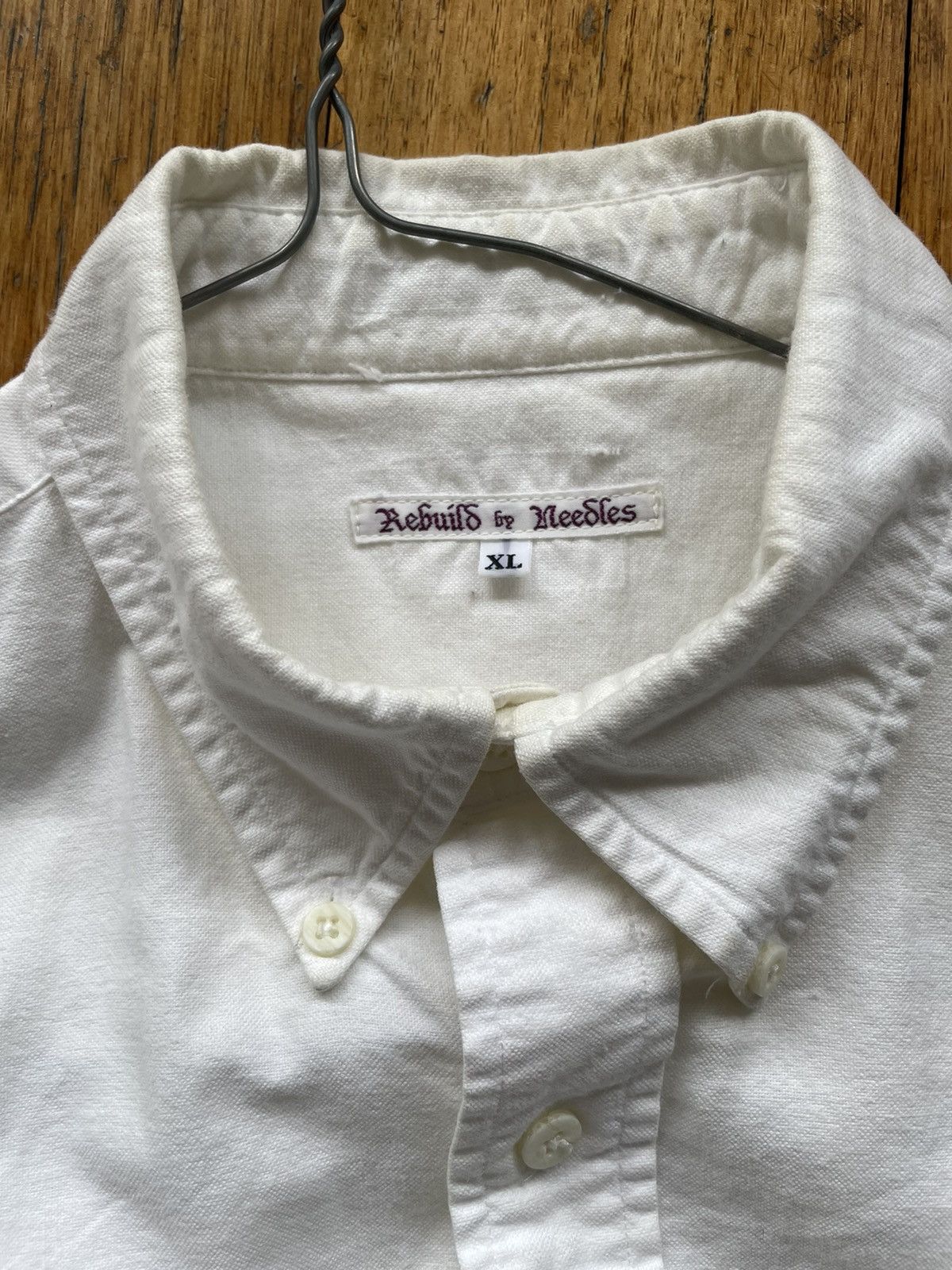 Needles Needles 7 cut rebuild oxford shirt | Grailed