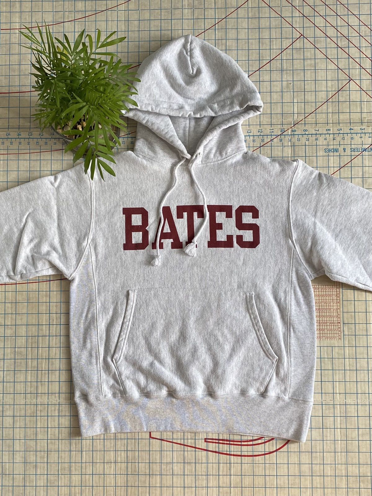 Champion × Vintage Champion Bates College Collegiate Hoodie Heather Grey Medium Size US M / EU 48-50 / 2 - 4 Thumbnail