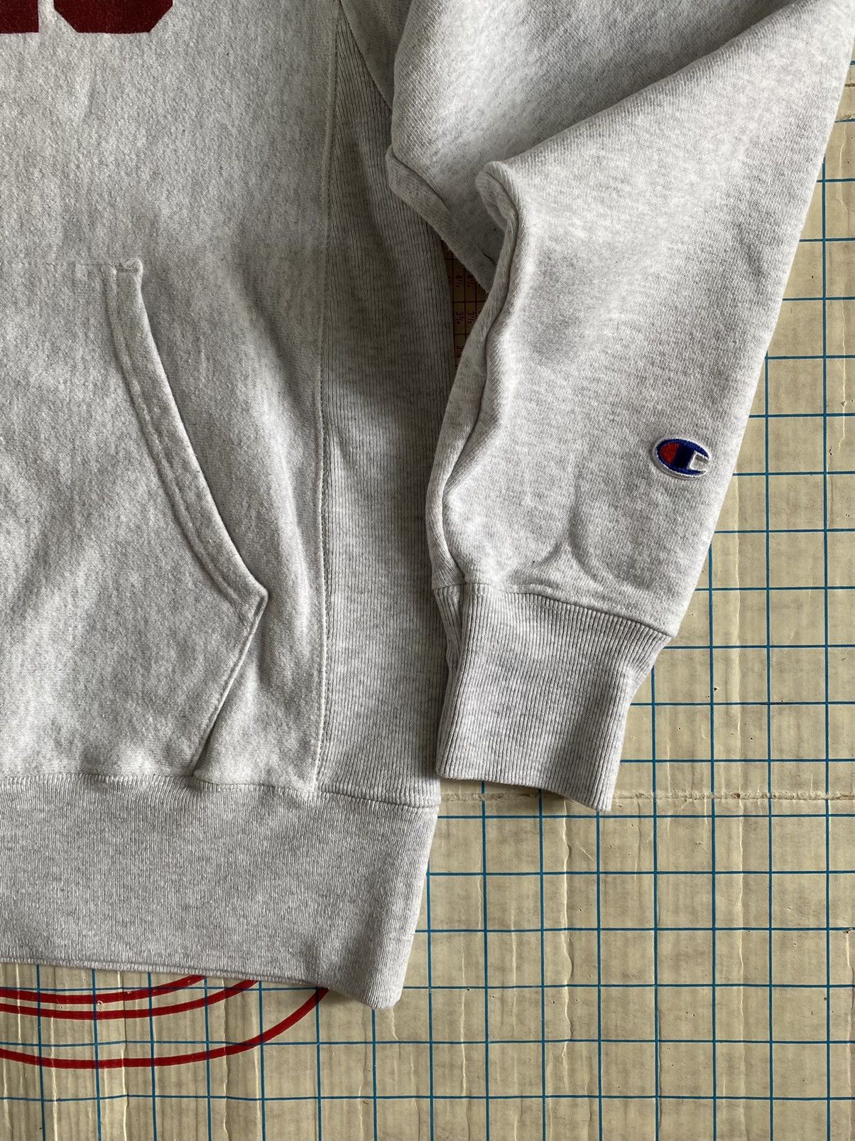 Champion × Vintage Champion Bates College Collegiate Hoodie Heather Grey Medium Size US M / EU 48-50 / 2 - 6 Thumbnail
