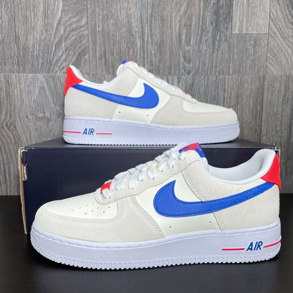 Nike Nike Air Force 1 ‘07 LV8 Coconut Milk Hyper Royal Grailed