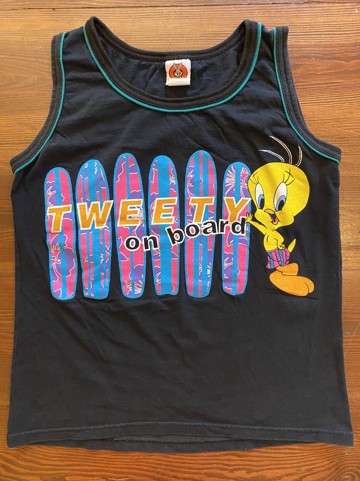 Vintage Vintage 90's KIDS Tweety Bird Surfer Tank Looney Tunes 90’s Size US XXS / EU 40 - 1 Thumbnail