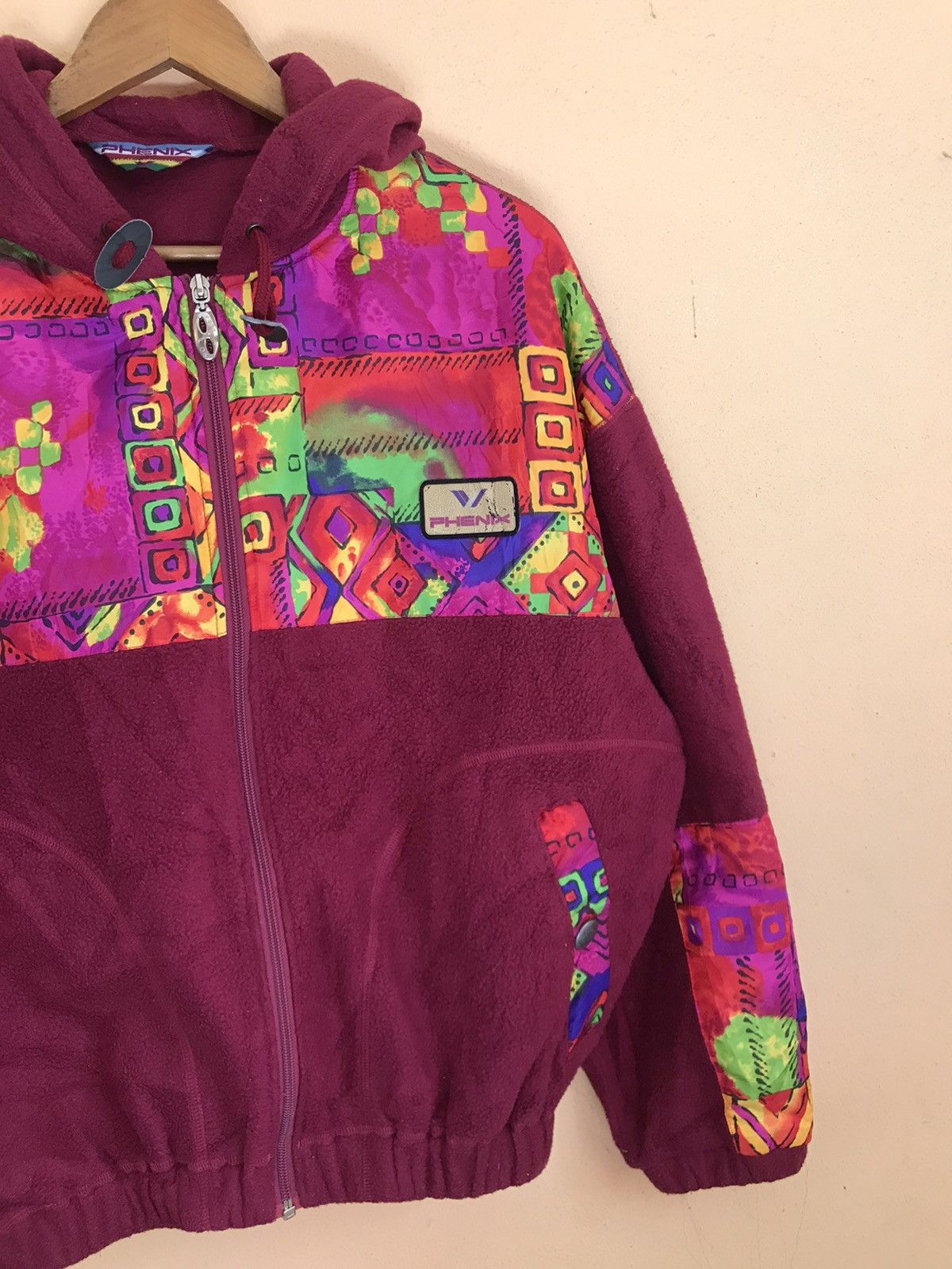 Japanese Brand PHENIX COLORBLOCK FLEECE JACKET Size US M / EU 48-50 / 2 - 6 Thumbnail