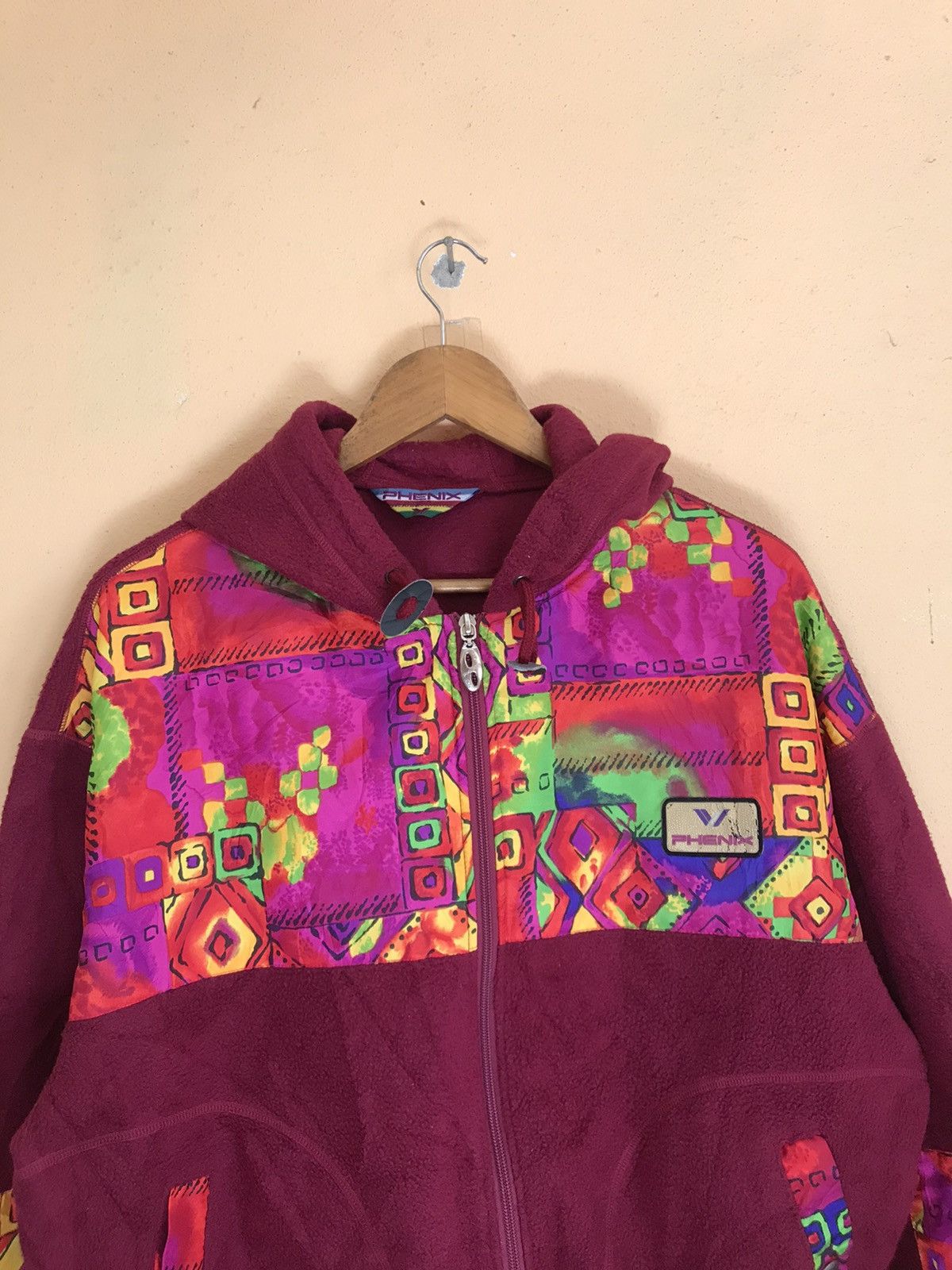 Japanese Brand PHENIX COLORBLOCK FLEECE JACKET Size US M / EU 48-50 / 2 - 5 Thumbnail
