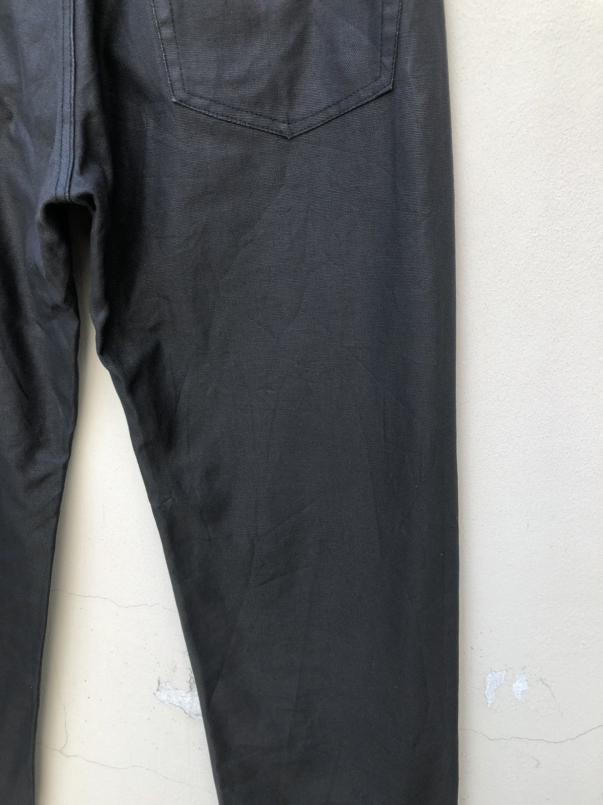 Beams Plus Vintage 1990s Beams Japan Coated Black Jeans Size US 32 / EU 48 - 16 Thumbnail