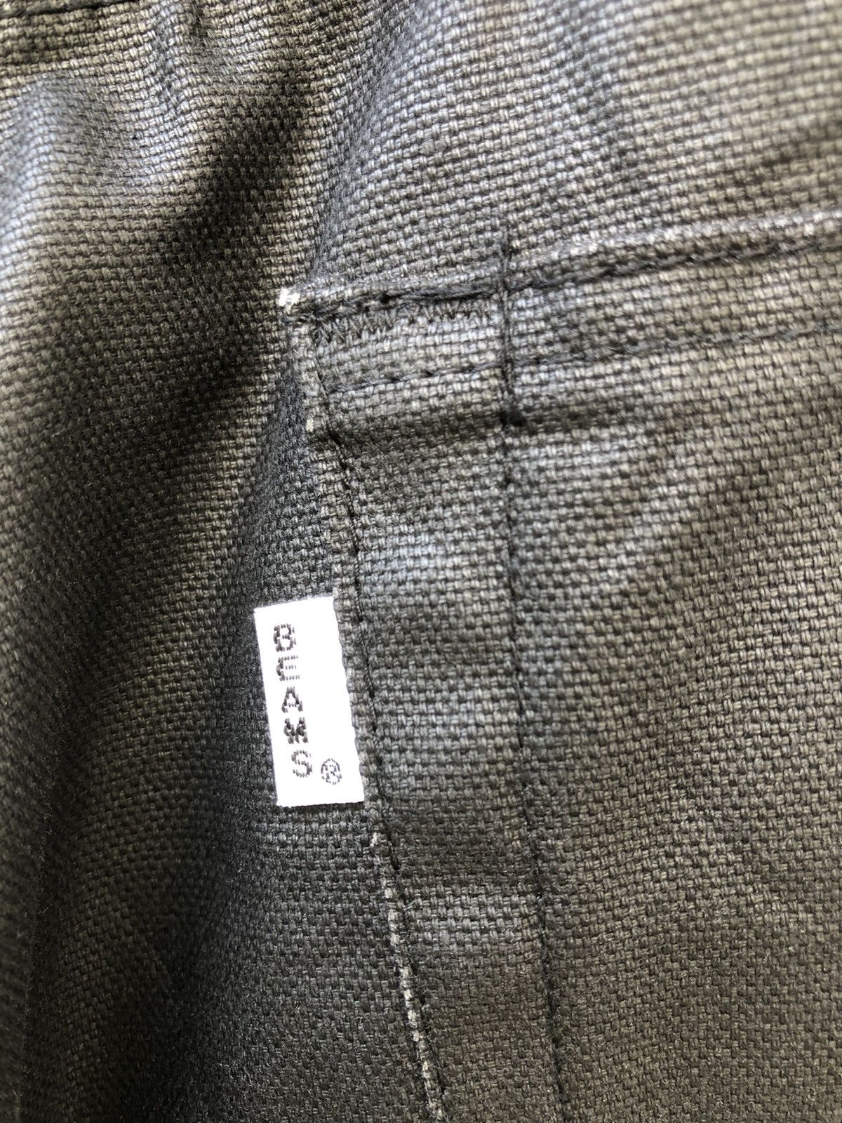 Beams Plus Vintage 1990s Beams Japan Coated Black Jeans Size US 32 / EU 48 - 15 Thumbnail