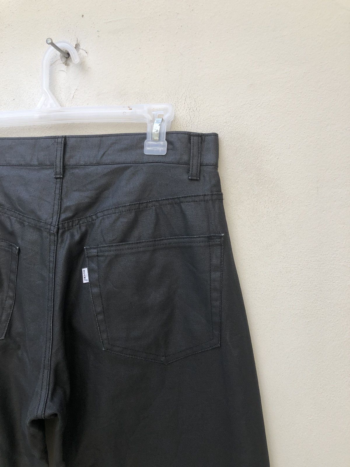 Beams Plus Vintage 1990s Beams Japan Coated Black Jeans Size US 32 / EU 48 - 14 Thumbnail