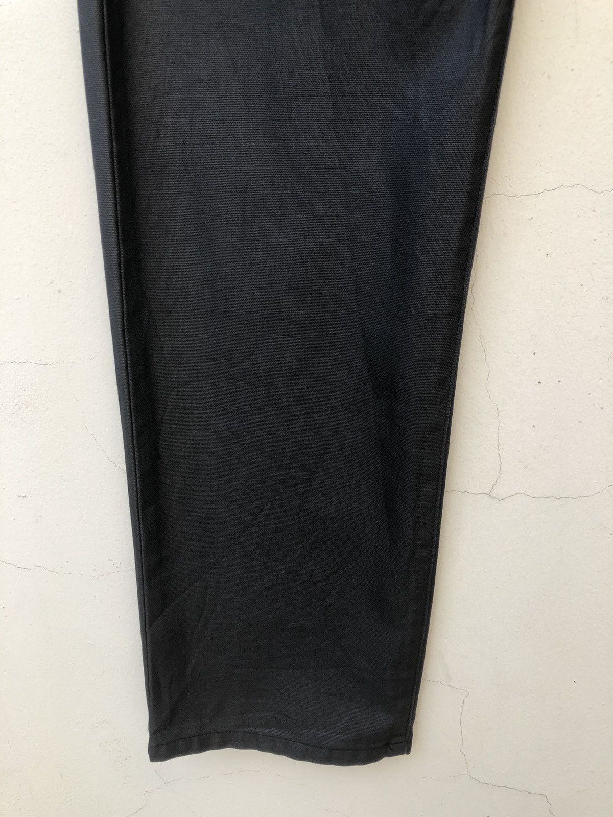 Beams Plus Vintage 1990s Beams Japan Coated Black Jeans Size US 32 / EU 48 - 5 Thumbnail