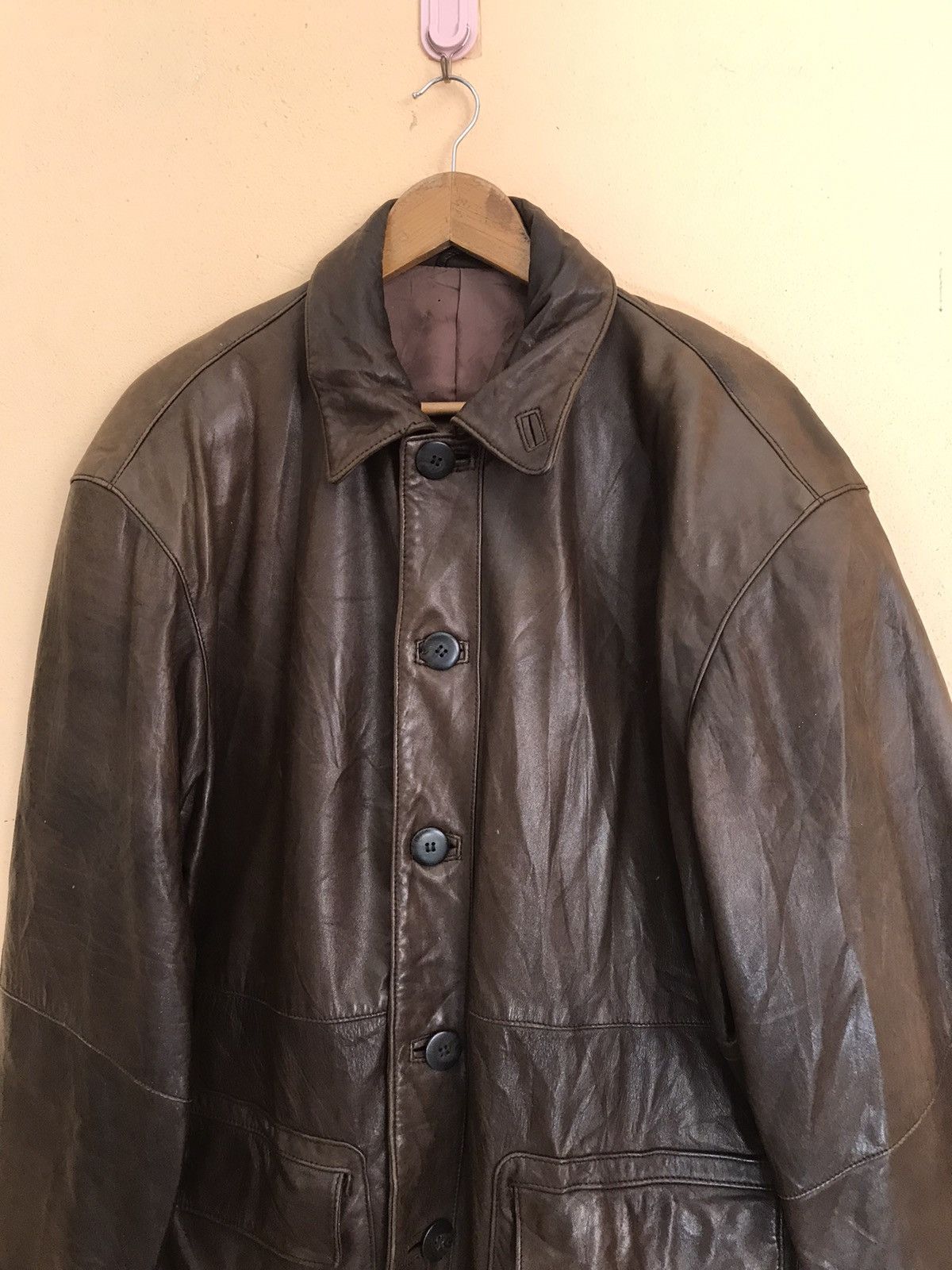 CHRISTIAN AUJARD HOMME PVC LEATHER JACKET