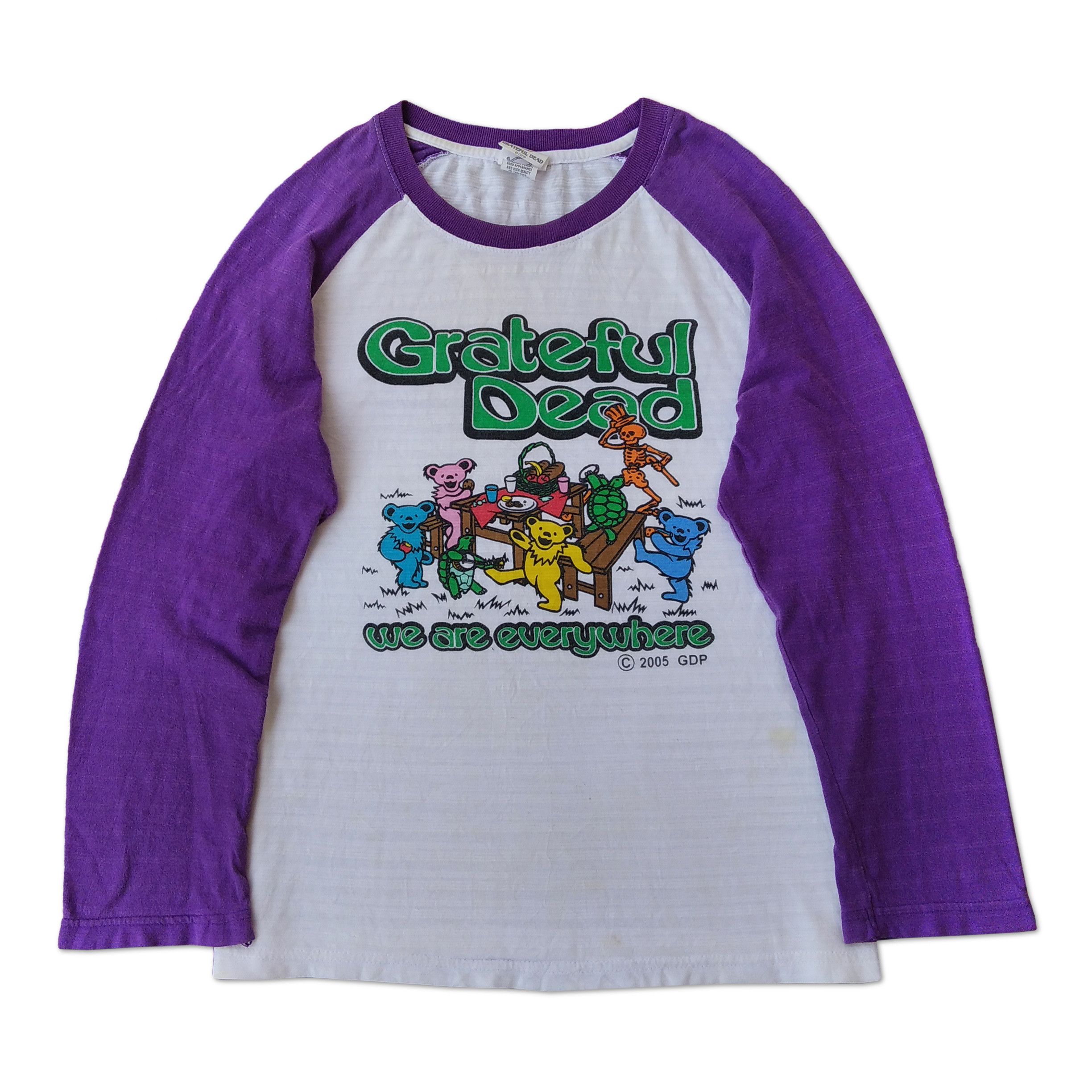 80’s 90's Grateful Dead Raglansleeve VINTAGE GRATEFUL DEAD RAGLAN TEE SHIRT 1988 SIZE XS