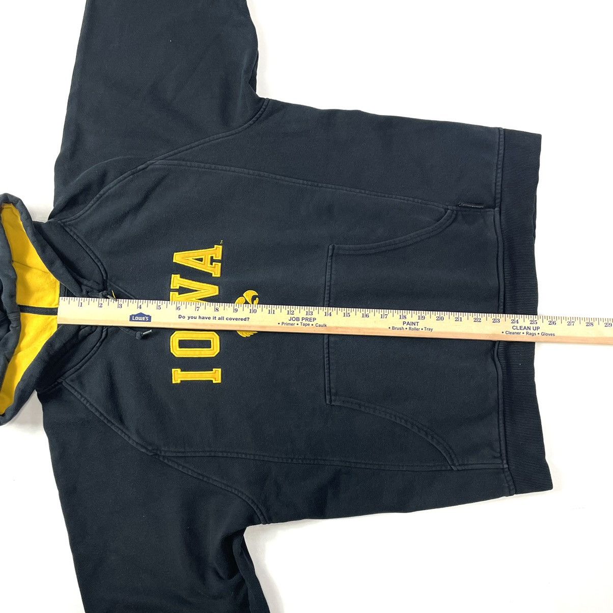 Nike × Vintage 90’s Iowa Hawkeye Nike Center Swoosh Hoodie Baggy Fit Size US S / EU 44-46 / 1 - 6 Thumbnail