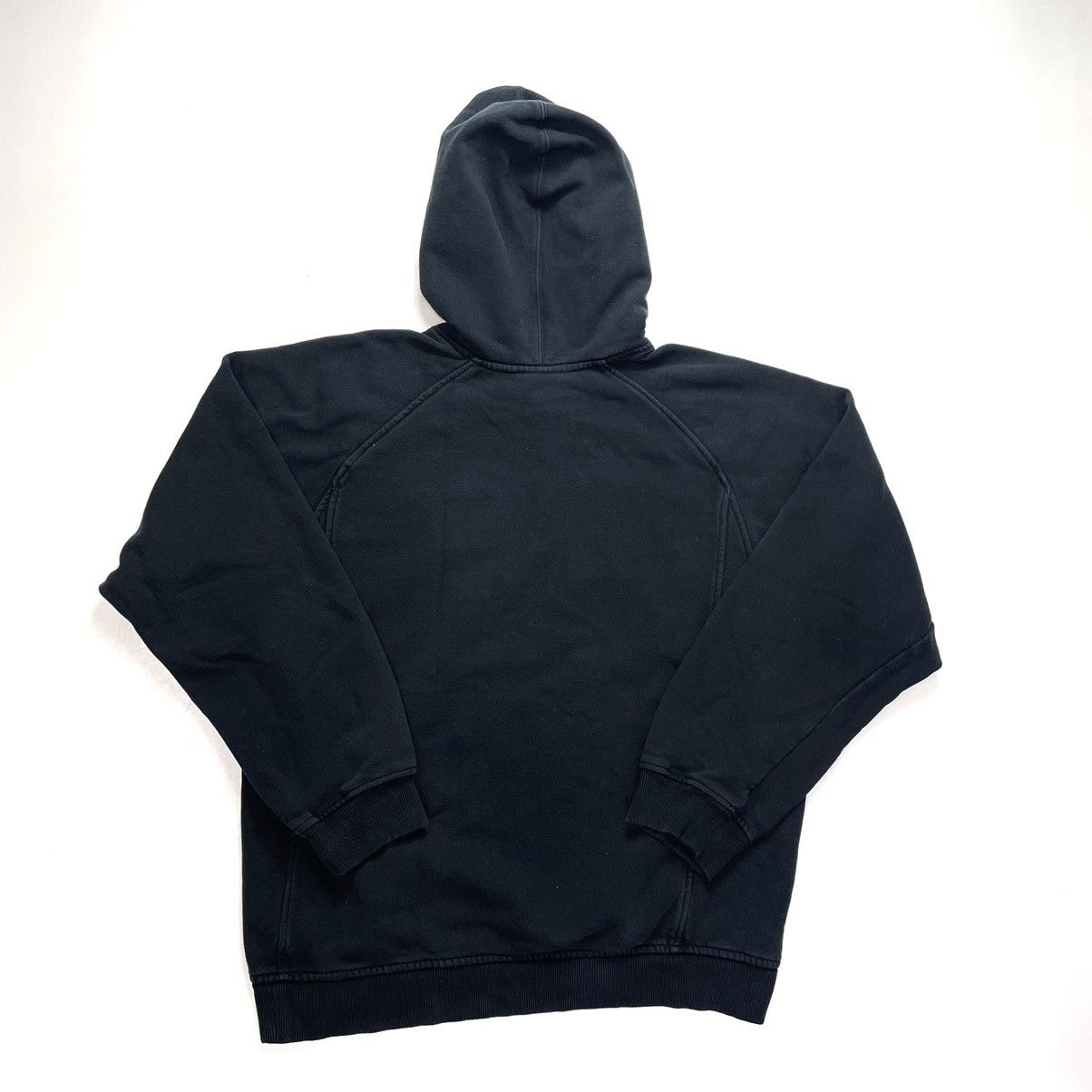 Nike × Vintage 90’s Iowa Hawkeye Nike Center Swoosh Hoodie Baggy Fit Size US S / EU 44-46 / 1 - 4 Thumbnail