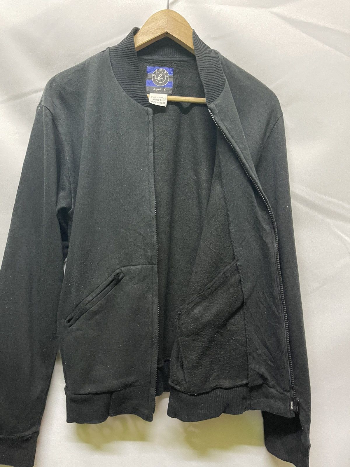 agnes b. AGNES B SPORT FULL ZIPPER BLACK JACKET Size US L / EU 52-54 / 3 - 6 Thumbnail