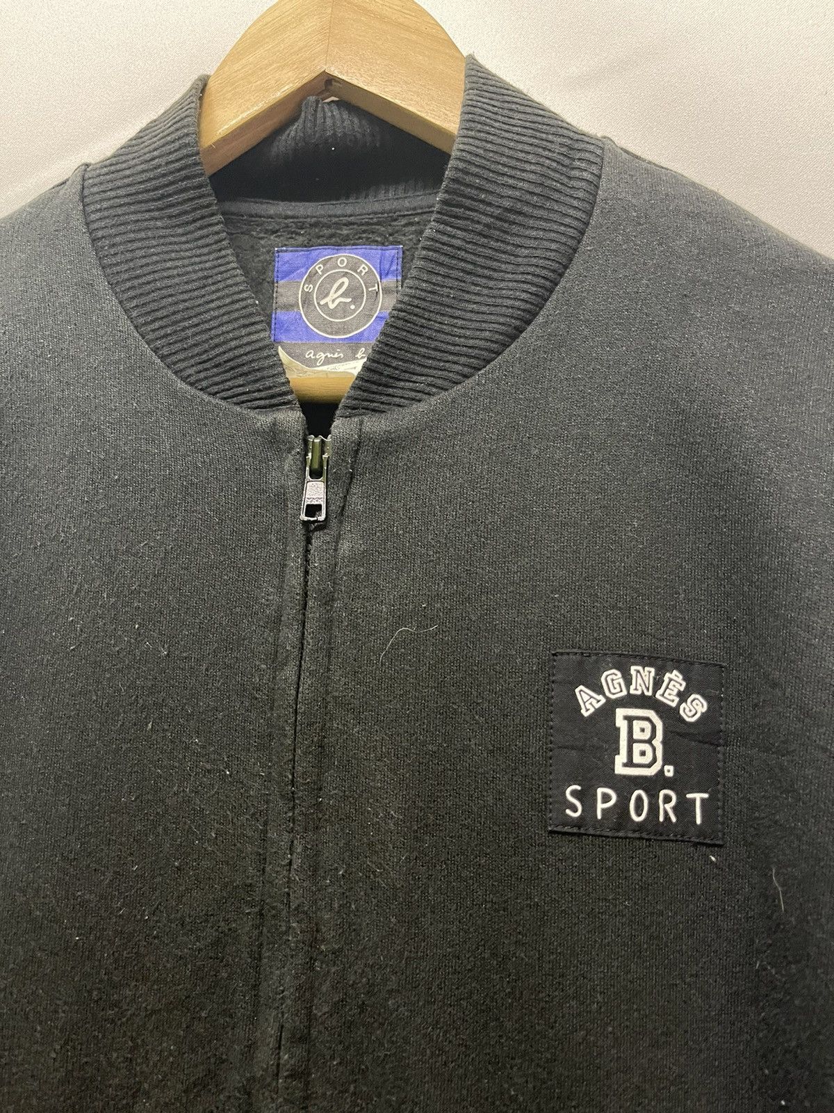 agnes b. AGNES B SPORT FULL ZIPPER BLACK JACKET Size US L / EU 52-54 / 3 - 4 Thumbnail