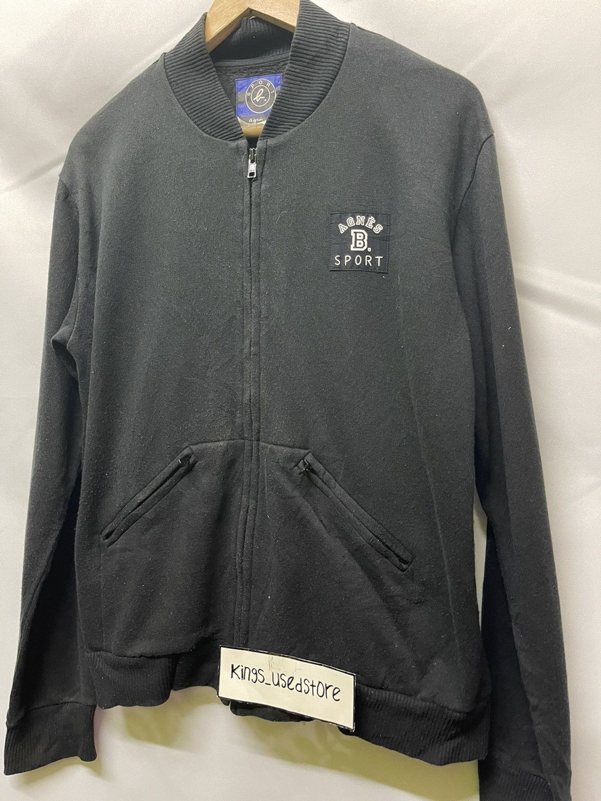 agnes b. AGNES B SPORT FULL ZIPPER BLACK JACKET Size US L / EU 52-54 / 3 - 3 Thumbnail