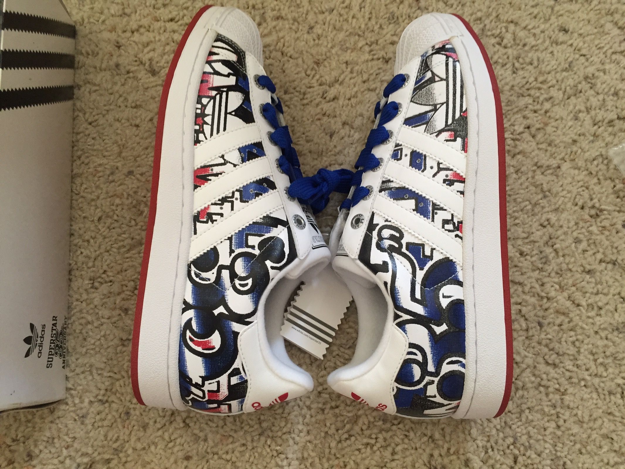 Adidas Brand New 35th Anniversary Superstar Shoes Graphic | Grailed
