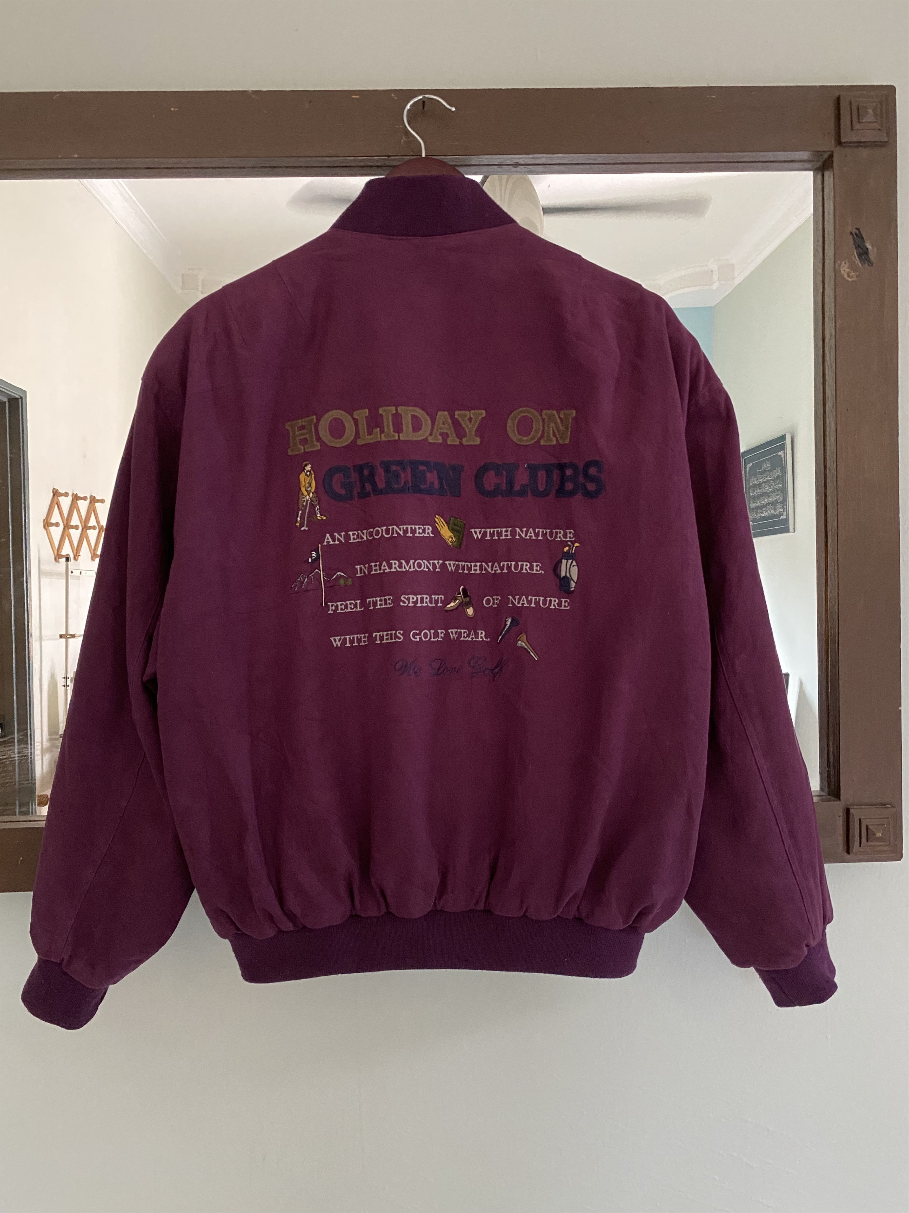 Green Clubs Hollyday On Jacket Golf Jacket