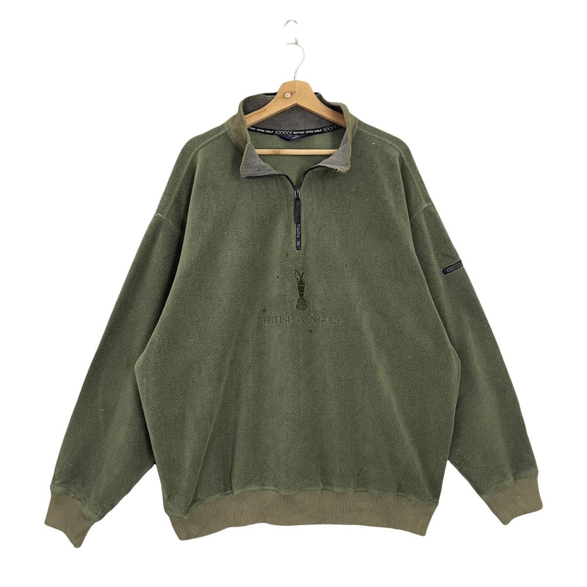 Japanese Brand Vintage Mizuno British Open Golf Collar Fleece Oversize XL Size US XL / EU 56 / 4 - 1 Thumbnail