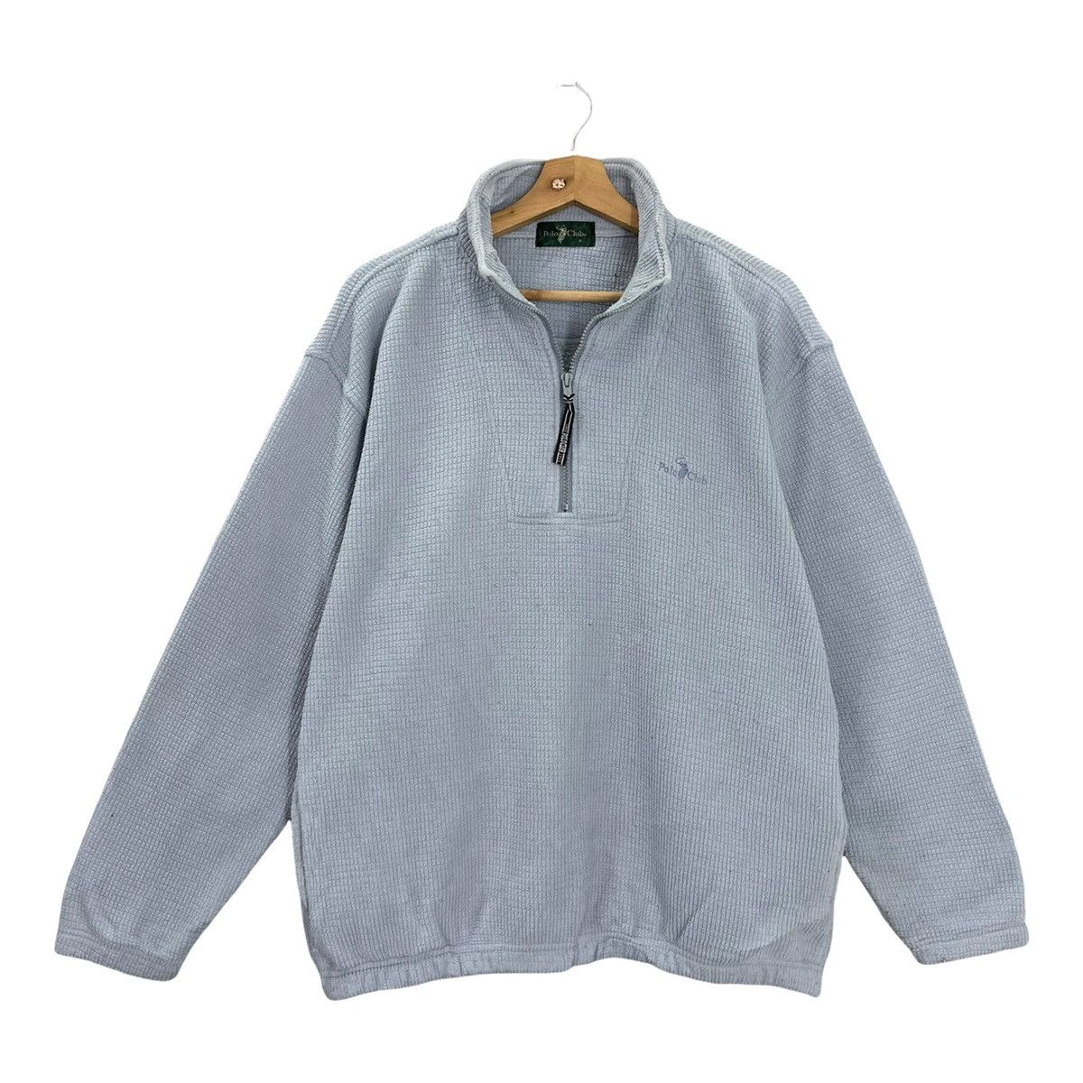 Japanese Brand Vintage 90s Polo Club Halfzip Sweater Size L Size US L / EU 52-54 / 3 - 1 Thumbnail