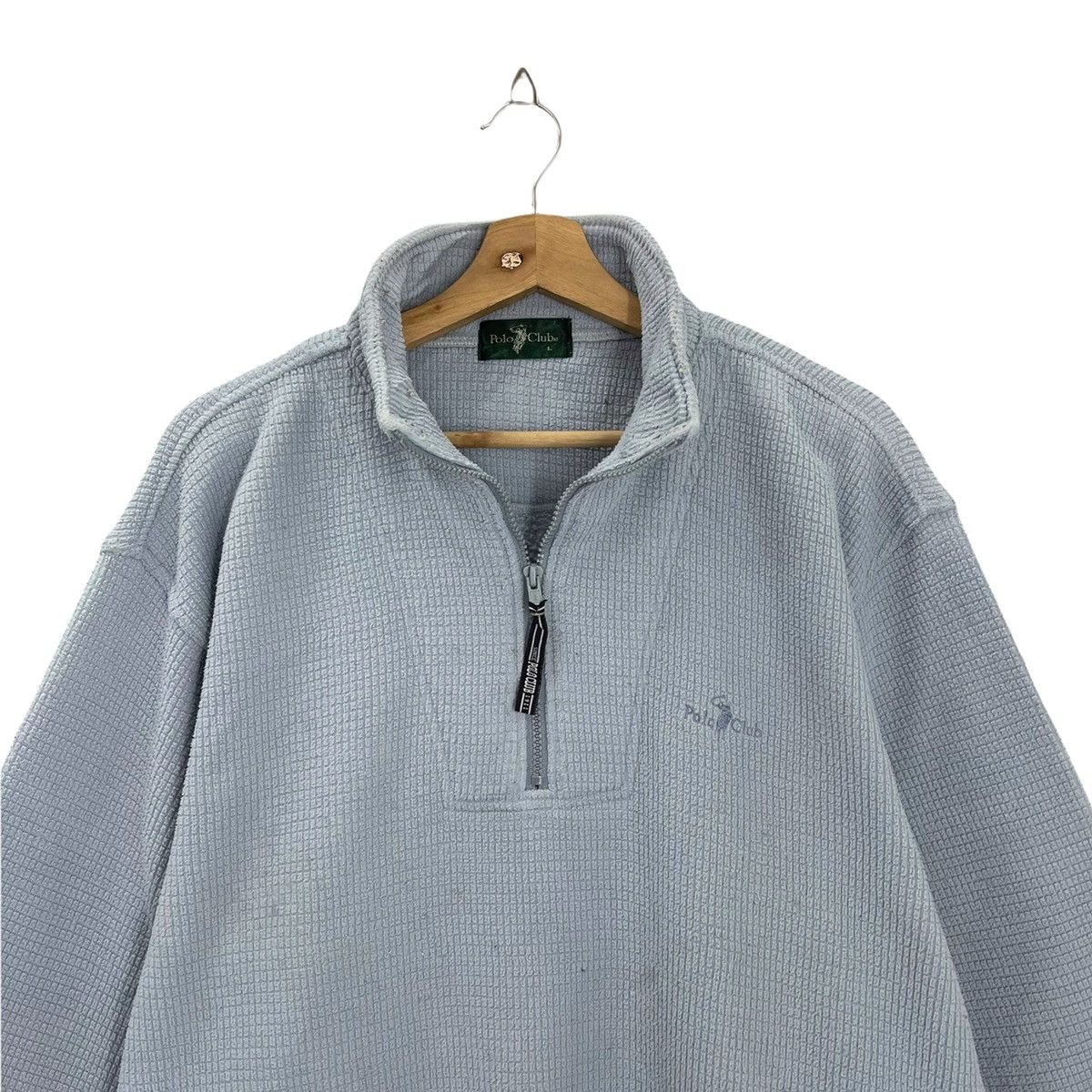 Japanese Brand Vintage 90s Polo Club Halfzip Sweater Size L Size US L / EU 52-54 / 3 - 4 Thumbnail