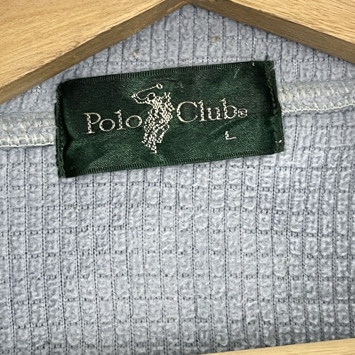 Japanese Brand Vintage 90s Polo Club Halfzip Sweater Size L Size US L / EU 52-54 / 3 - 9 Thumbnail