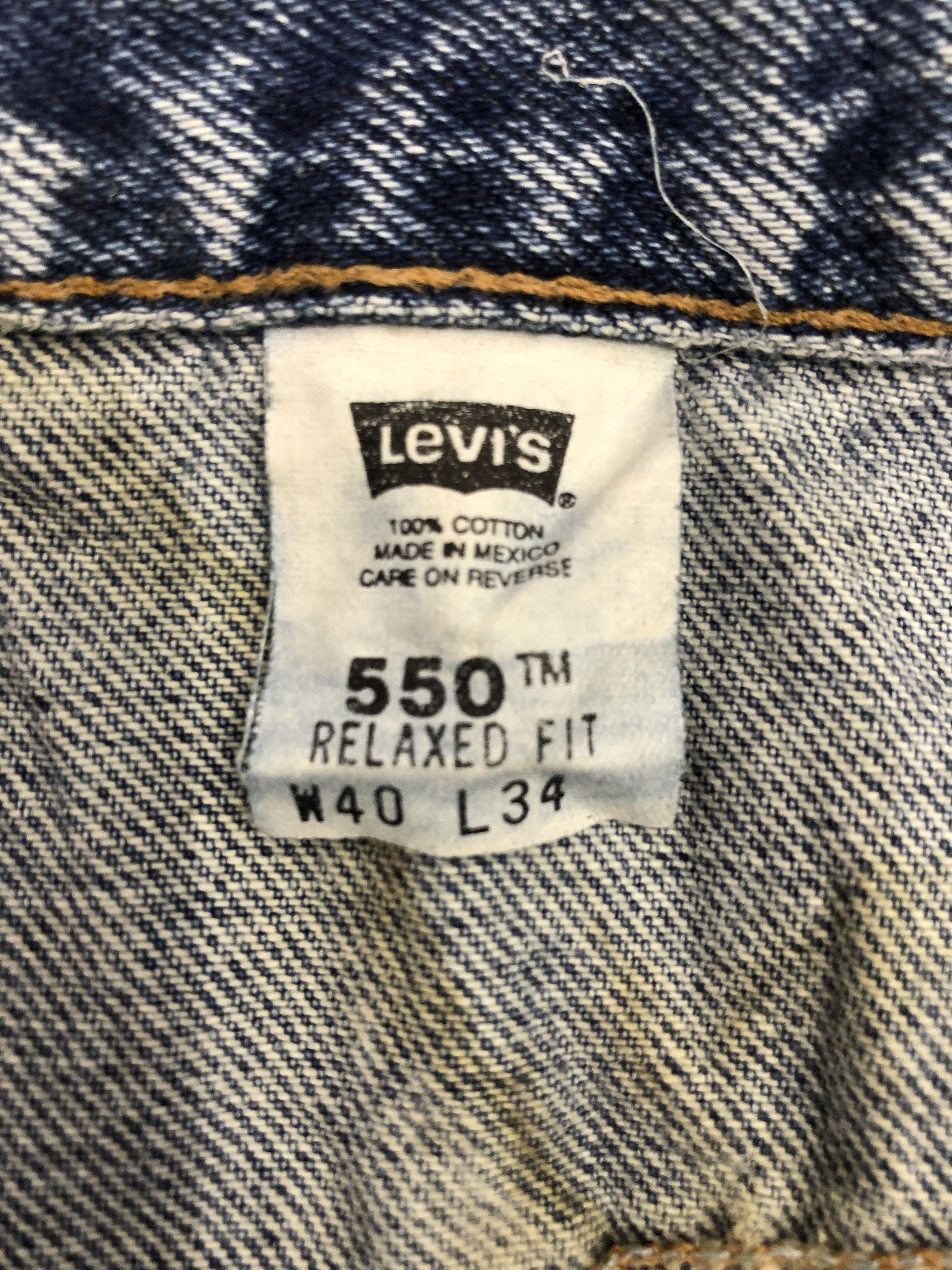 Levi's Vintage Levis 550 Denim DP1297 Size US 38 / EU 54 - 6 Thumbnail