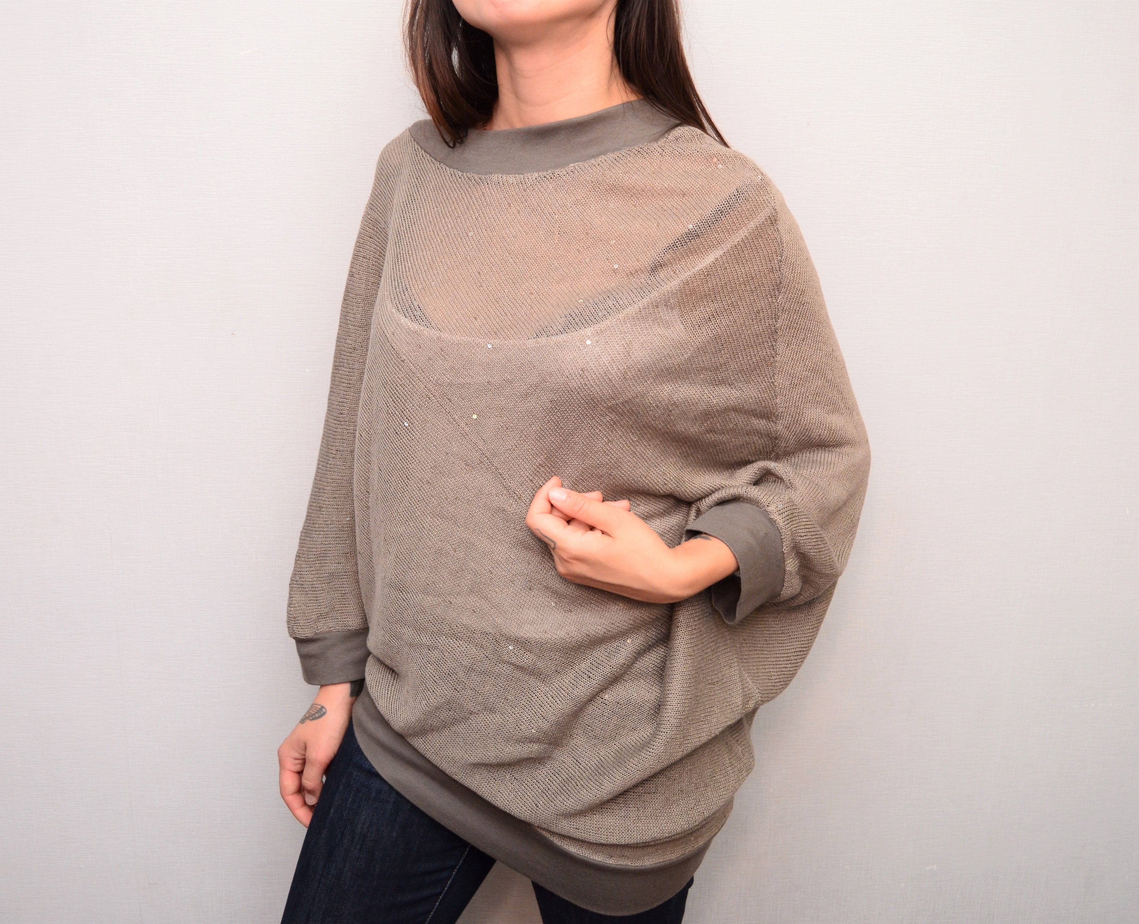 Brunello Cucinelli Brunello Cucinelli Tunic of an asymmetric cut Made ...