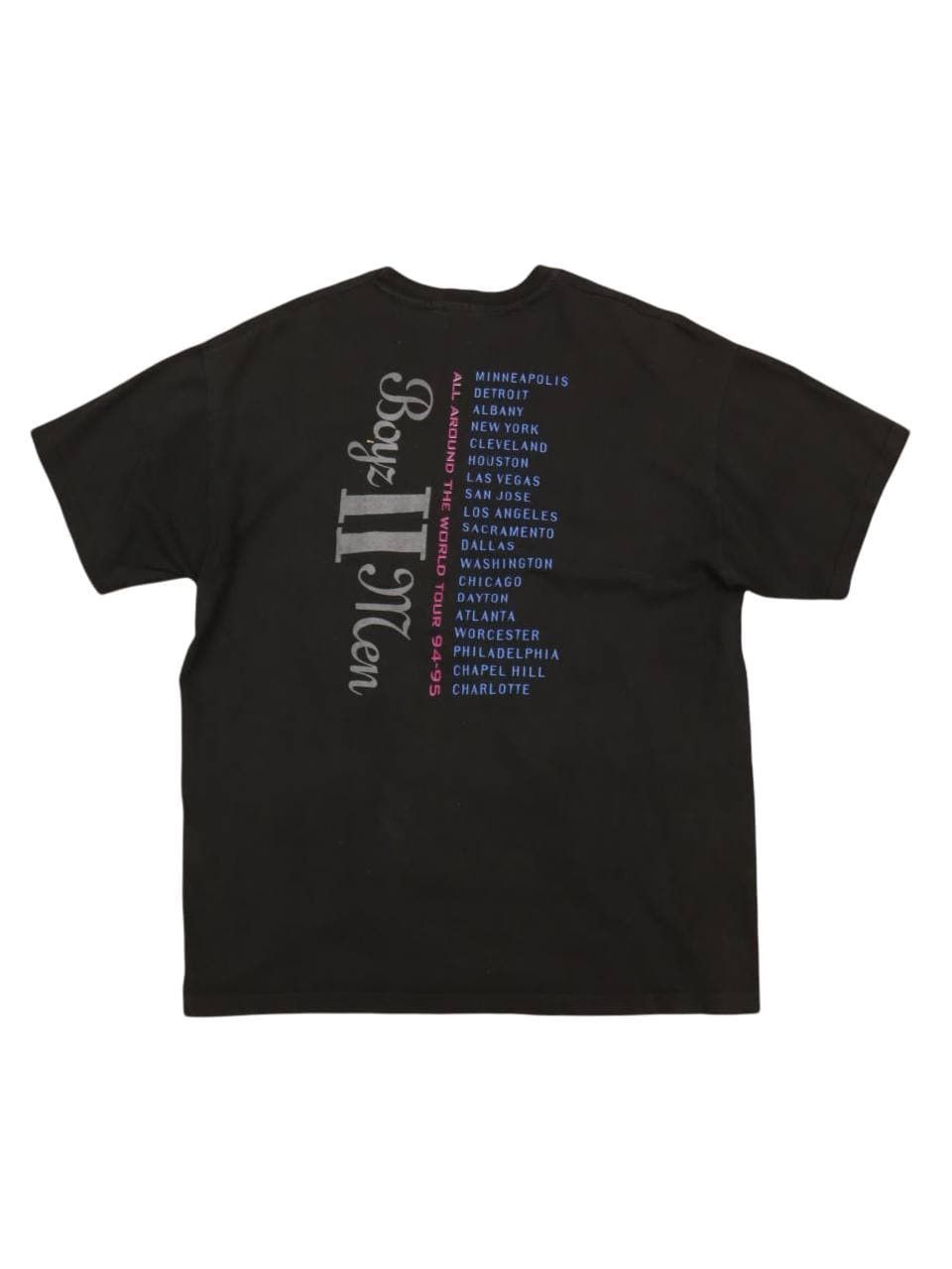 Band Tees × Rap Tees × Vintage Vintage 90's Boyz 2 Men All Around The World Tour R&B Shirt Size US XL / EU 56 / 4 - 2 Thumbnail