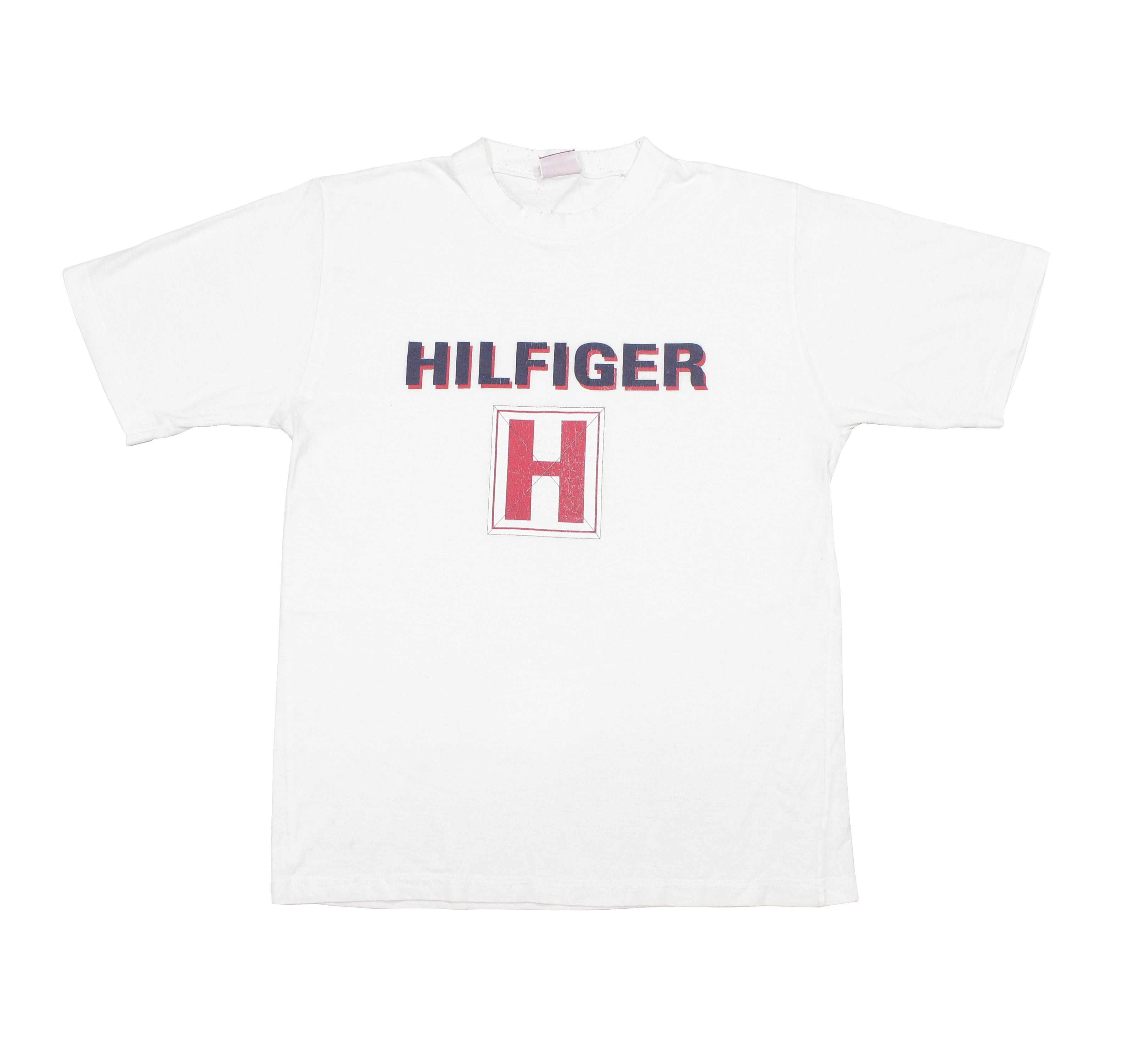 Tommy Hilfiger 90S Big Logo T-Shirt Vintage Size US M / EU 48-50 / 2 - 1 Thumbnail