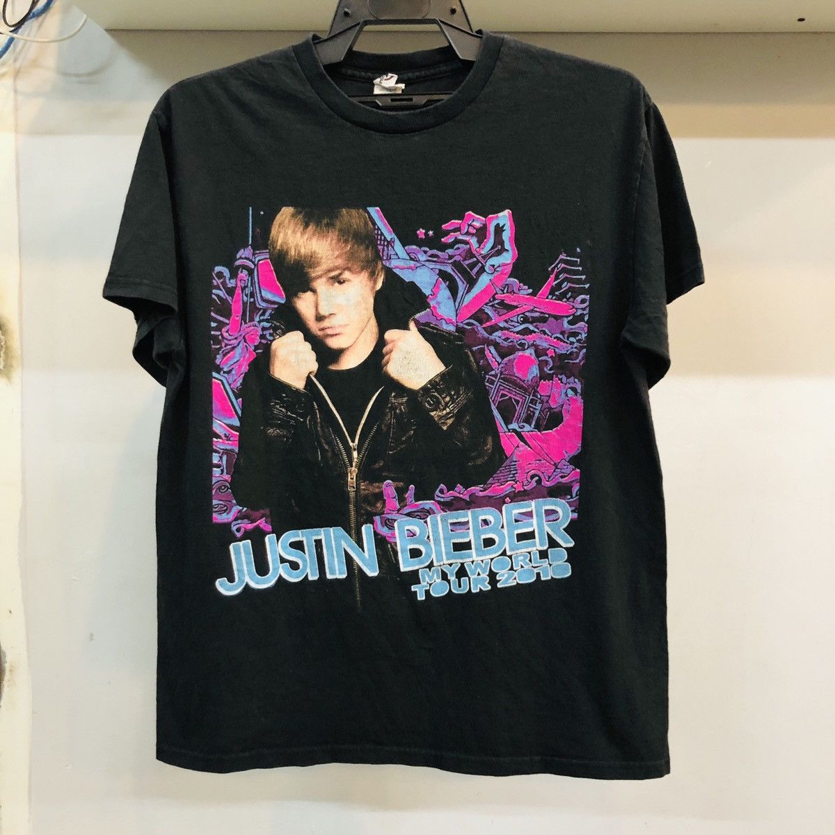 Band Tees × Justin Bieber × Vintage Justin bieber my world tour 