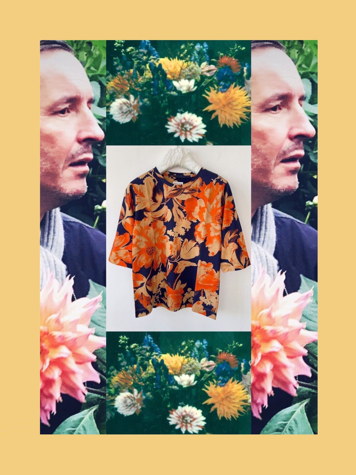 Dries Van Noten WMNS Multicolor Floral t-shirt Size US S / EU 44-46 / 1 - 1 Thumbnail