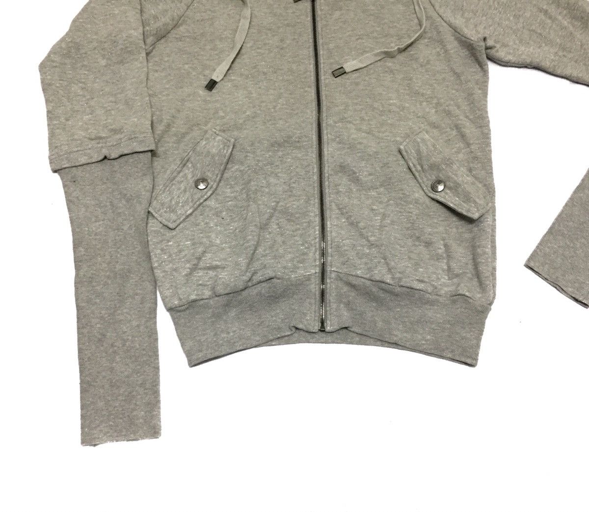 Hysteric Glamour × Japanese Brand Hysteric Glamour Grey zipper cycling Sweater Size US M / EU 48-50 / 2 - 3 Thumbnail
