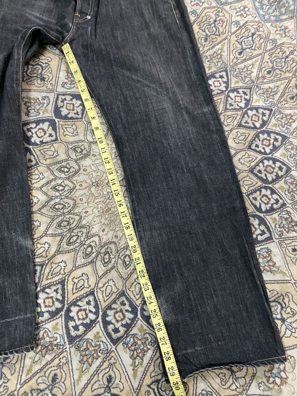 Nitraid Japanese Brand Nitraid Black Denim Jeans Embroidery Size US 34 / EU 50 - 19 Thumbnail